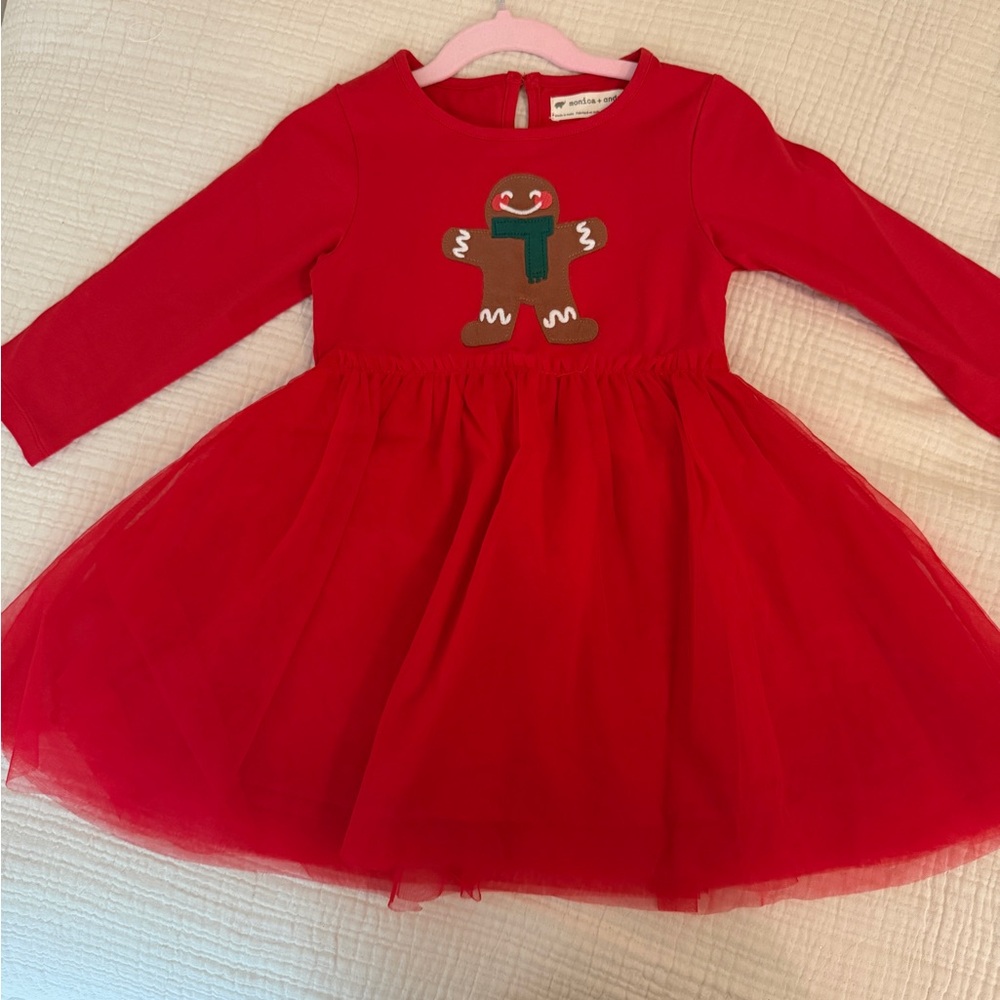 Red Gingerbread Kids Dress